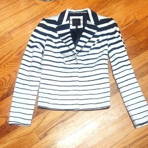 The Limited White and Black Blazer Classic Suit Jacket, EUC